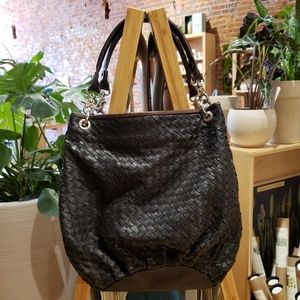 Tano Woven Leather Handbag